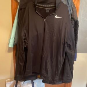 Nike long sleeve black zip up shirt 3xl